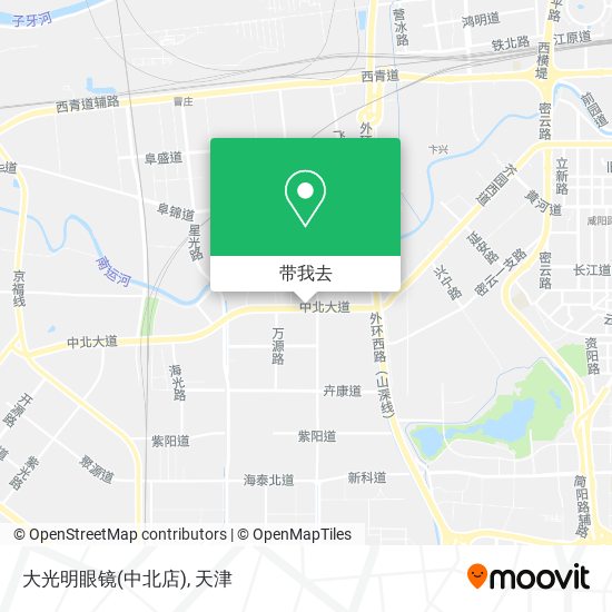 大光明眼镜(中北店)地图