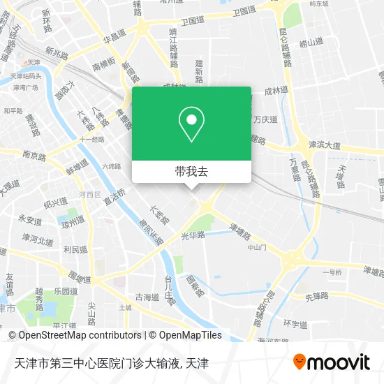 天津市第三中心医院门诊大输液地图