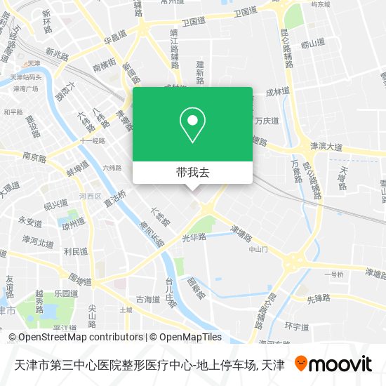 天津市第三中心医院整形医疗中心-地上停车场地图