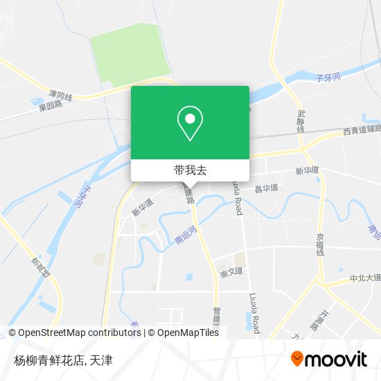 杨柳青鲜花店地图