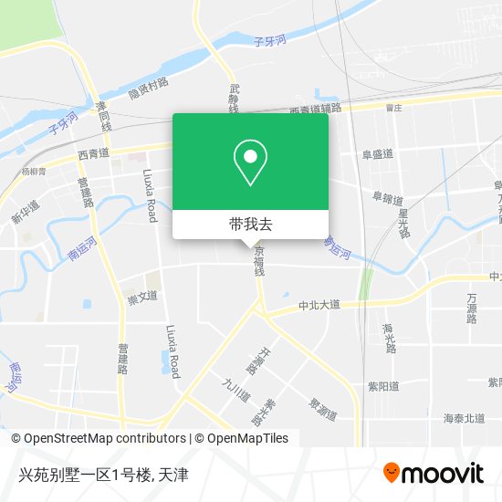 兴苑别墅一区1号楼地图