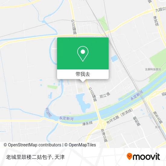 老城里鼓楼二姑包子地图