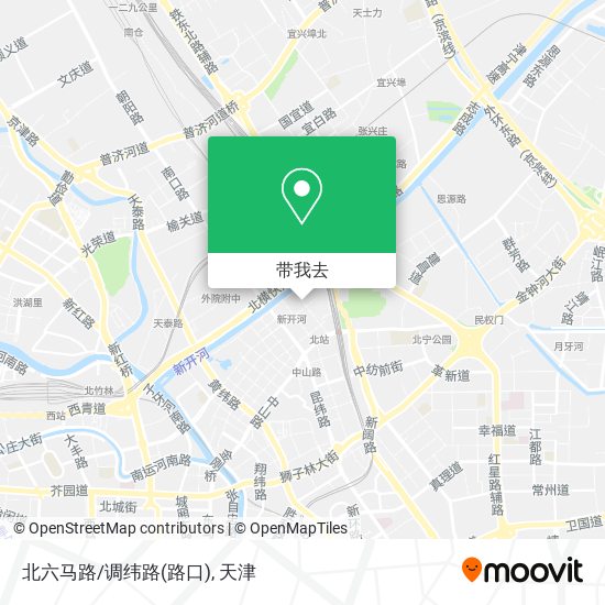 北六马路/调纬路(路口)地图