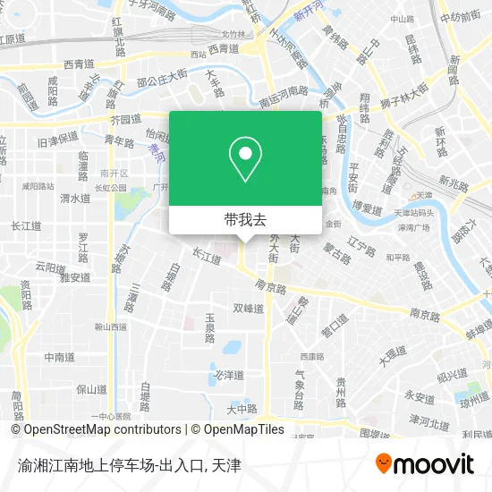 渝湘江南地上停车场-出入口地图