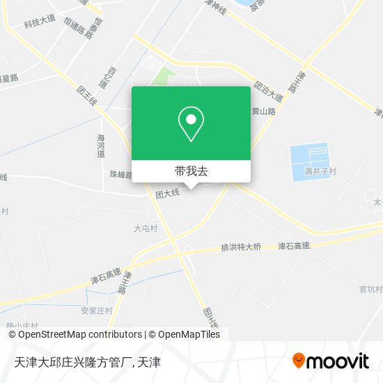 天津大邱庄兴隆方管厂地图