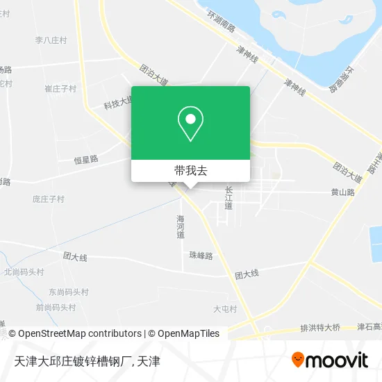 天津大邱庄镀锌槽钢厂地图