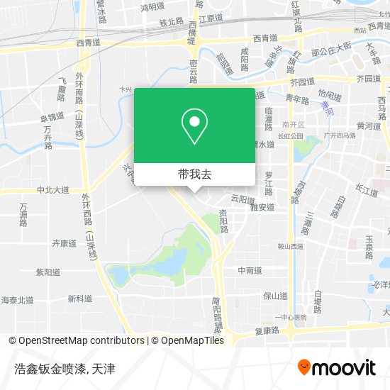 浩鑫钣金喷漆地图