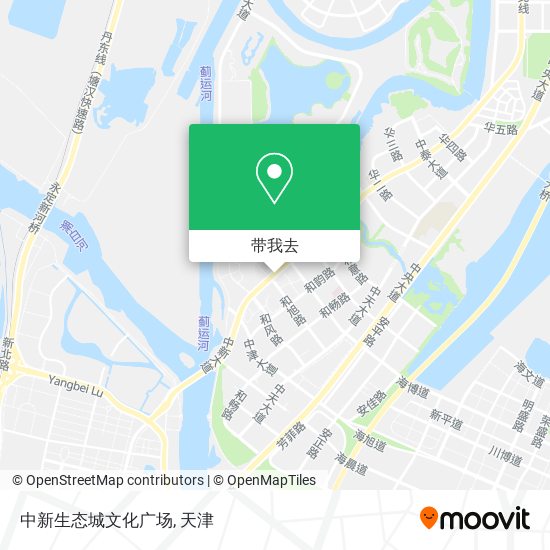 中新生态城文化广场地图