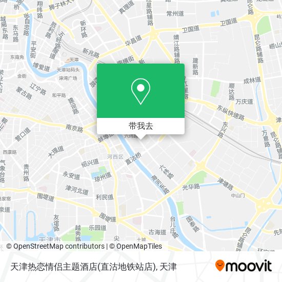 天津热恋情侣主题酒店(直沽地铁站店)地图