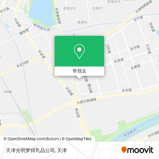 天津光明梦得乳品公司地图