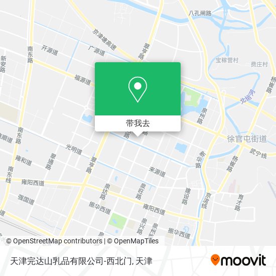 天津完达山乳品有限公司-西北门地图
