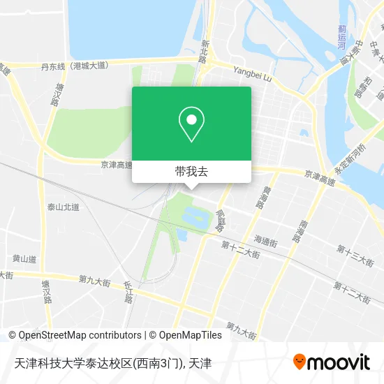 天津科技大学泰达校区(西南3门)地图