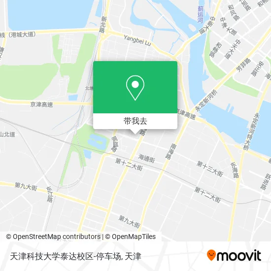天津科技大学泰达校区-停车场地图
