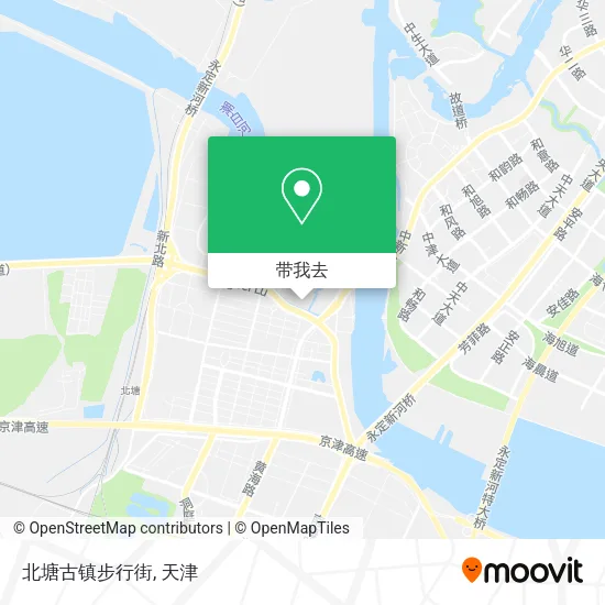 北塘古镇步行街地图