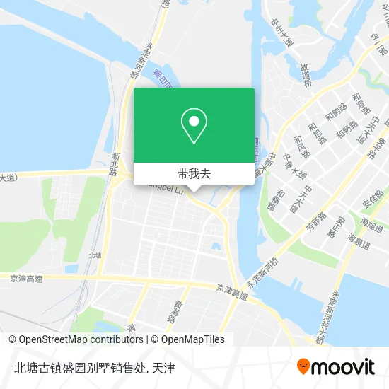 北塘古镇盛园别墅销售处地图