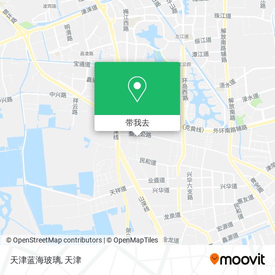 天津蓝海玻璃地图