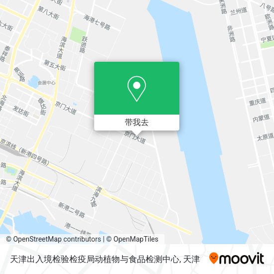 天津出入境检验检疫局动植物与食品检测中心地图