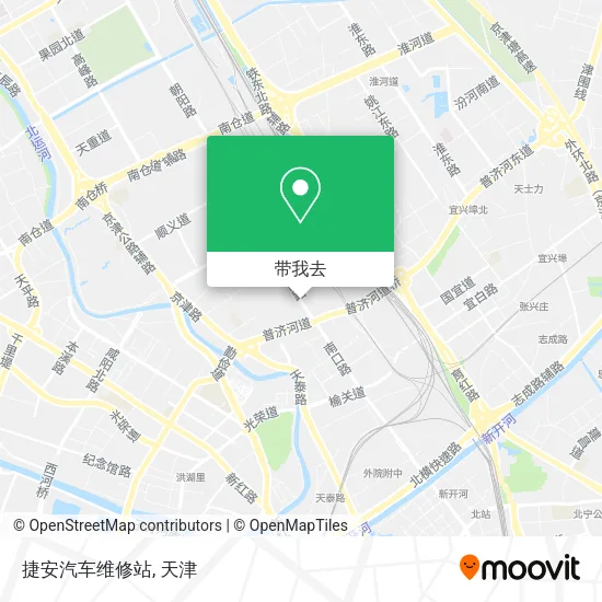 捷安汽车维修站地图