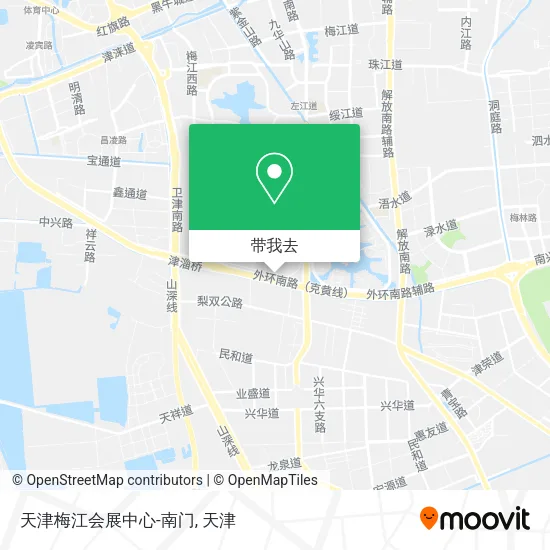 天津梅江会展中心-南门地图