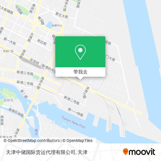 天津中储国际货运代理有限公司地图