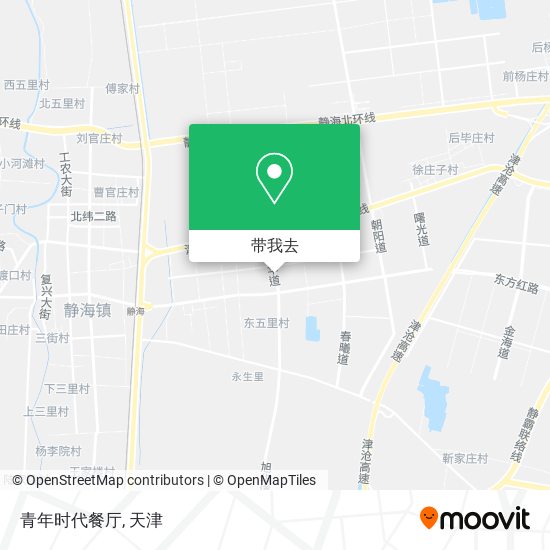 青年时代餐厅地图