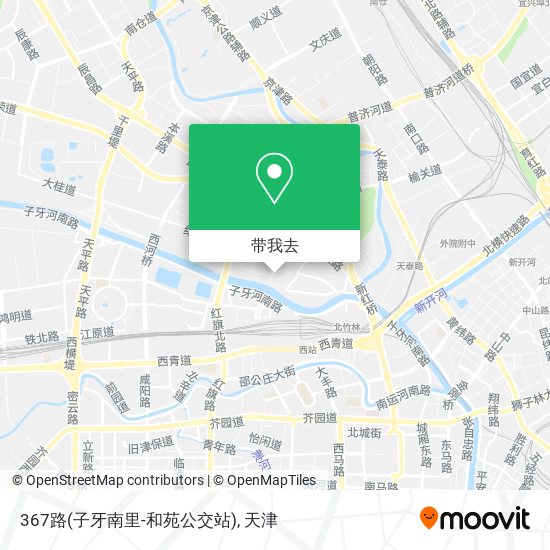 367路(子牙南里-和苑公交站)地图