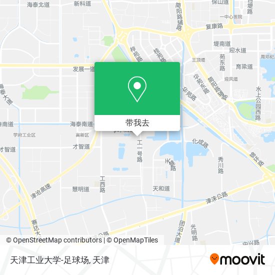 天津工业大学-足球场地图