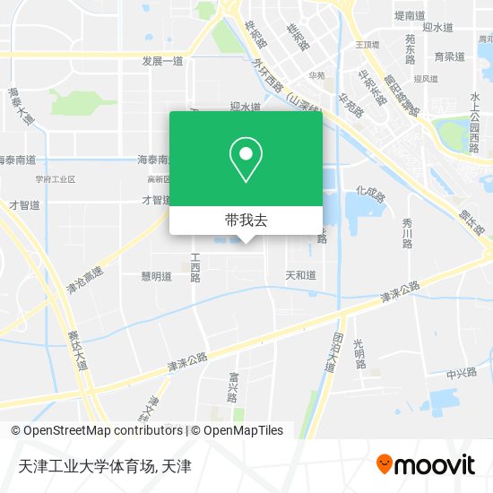 天津工业大学体育场地图