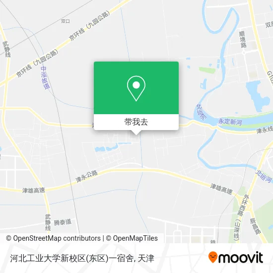 河北工业大学新校区(东区)一宿舍地图
