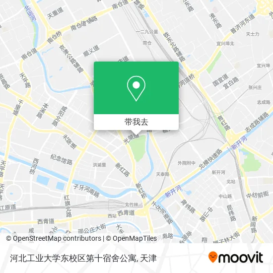 河北工业大学东校区第十宿舍公寓地图