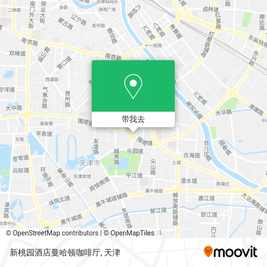 新桃园酒店曼哈顿咖啡厅地图