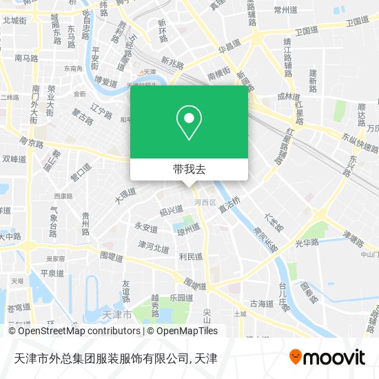 天津市外总集团服装服饰有限公司地图