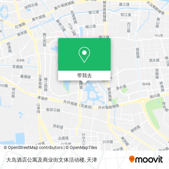 大岛酒店公寓及商业街文体活动楼地图