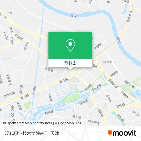 现代职业技术学院南门地图