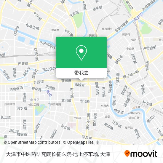 天津市中医药研究院长征医院-地上停车场地图