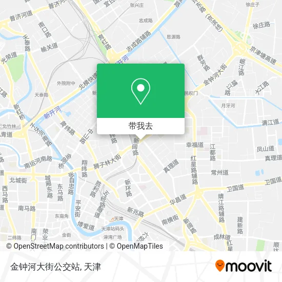 金钟河大街公交站地图