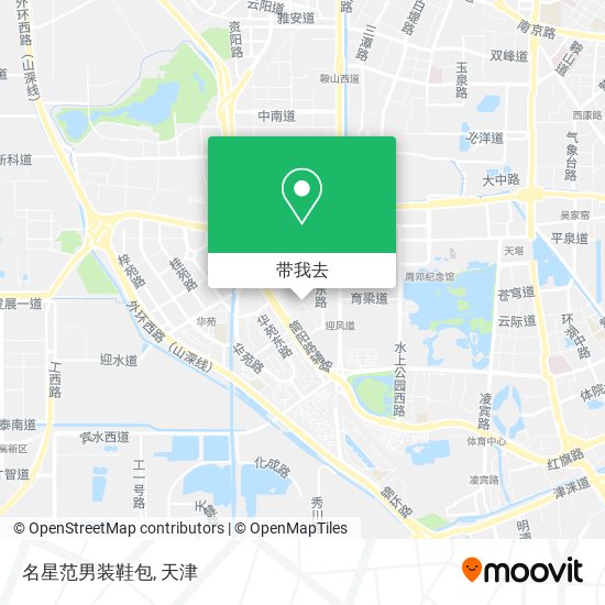 名星范男装鞋包地图