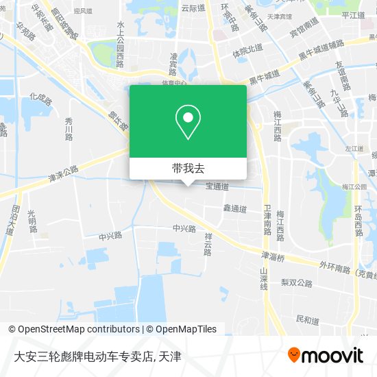 大安三轮彪牌电动车专卖店地图
