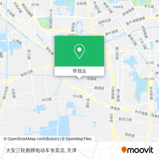 大安三轮彪牌电动车专卖店地图