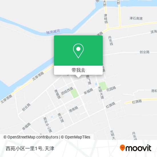 西苑小区一里1号地图