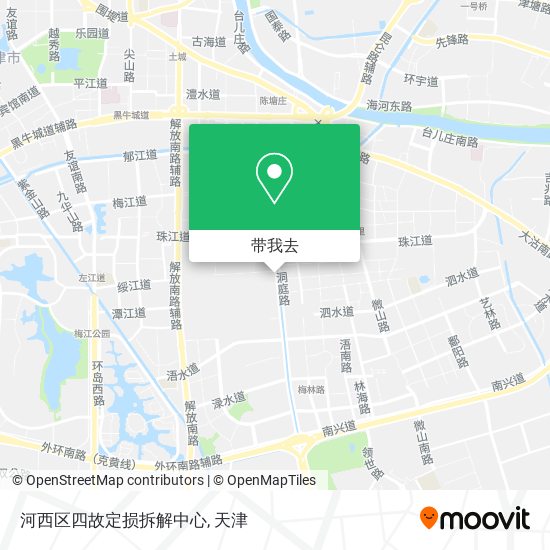 河西区四故定损拆解中心地图