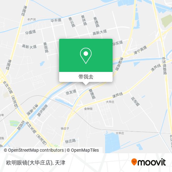 欧明眼镜(大毕庄店)地图
