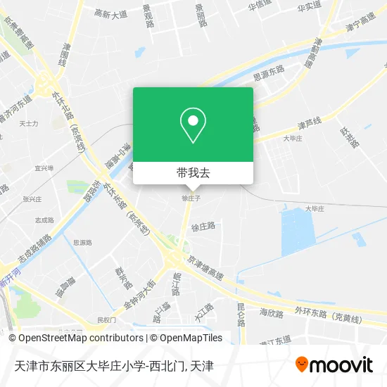 天津市东丽区大毕庄小学-西北门地图