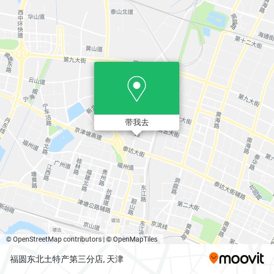 福圆东北土特产第三分店地图