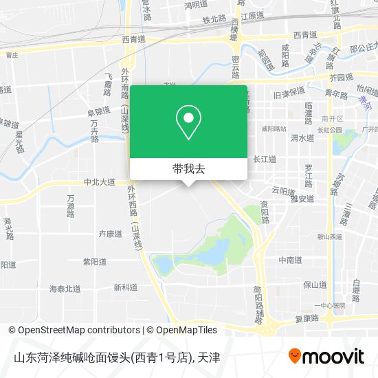 山东菏泽纯碱呛面馒头(西青1号店)地图