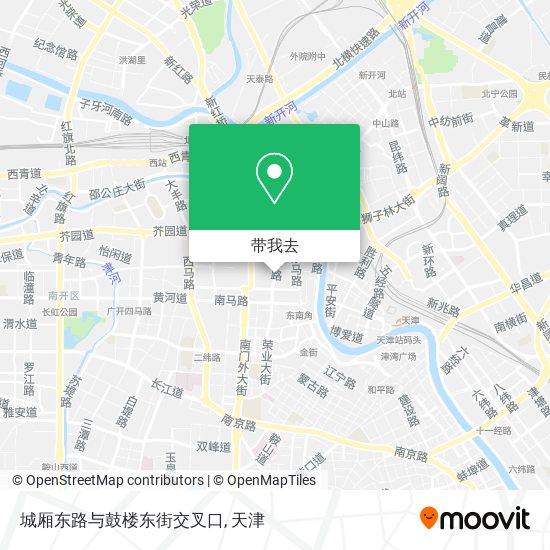 城厢东路与鼓楼东街交叉口地图