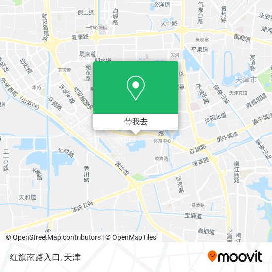 红旗南路入口地图