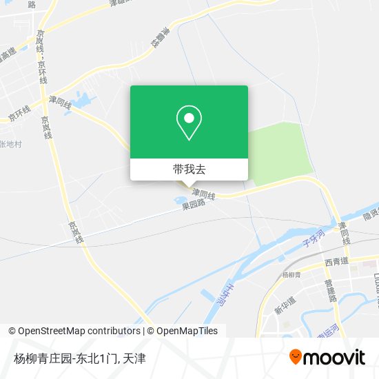 杨柳青庄园-东北1门地图