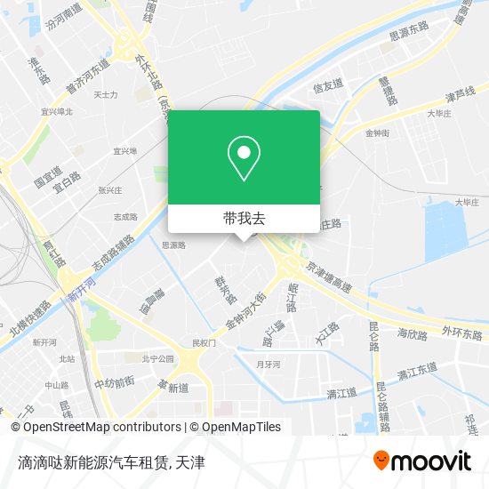 滴滴哒新能源汽车租赁地图