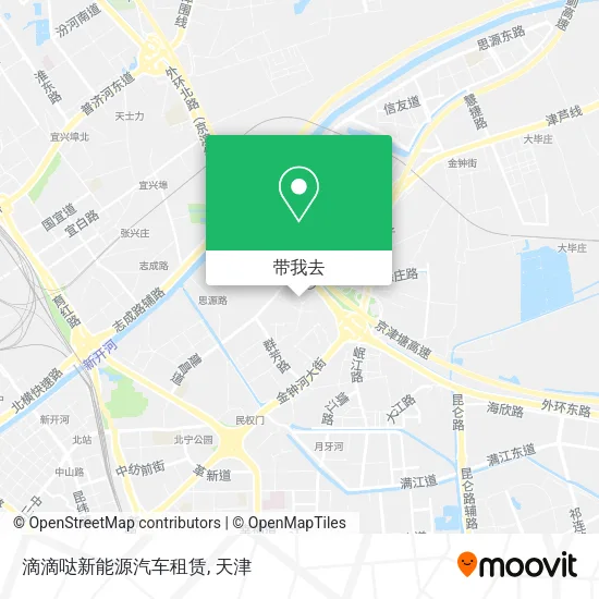 滴滴哒新能源汽车租赁地图